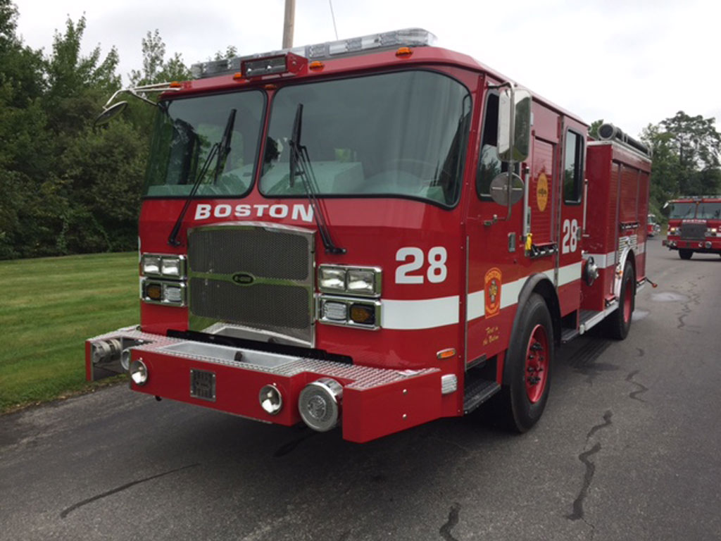 Boston Ma E One Custom Pumper 28 Greenwood Emergency Vehicles Llc