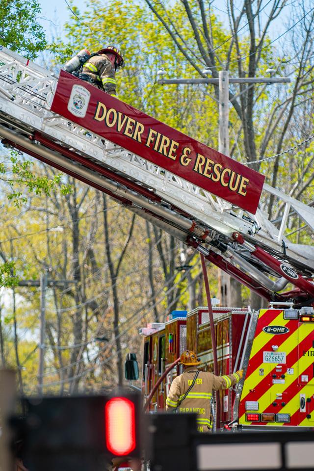Dover NH Fire Department responds to a 3alarm