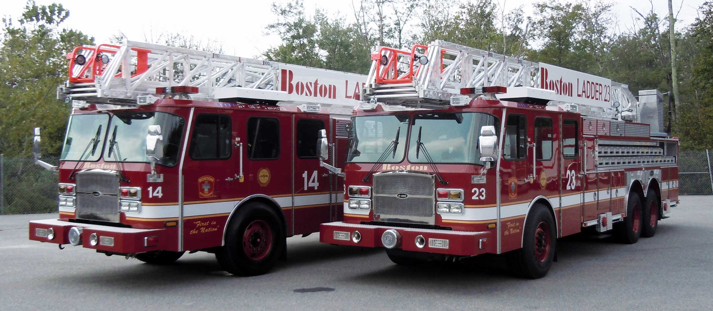 Boston, MA - (2) E-One '110 Ladders