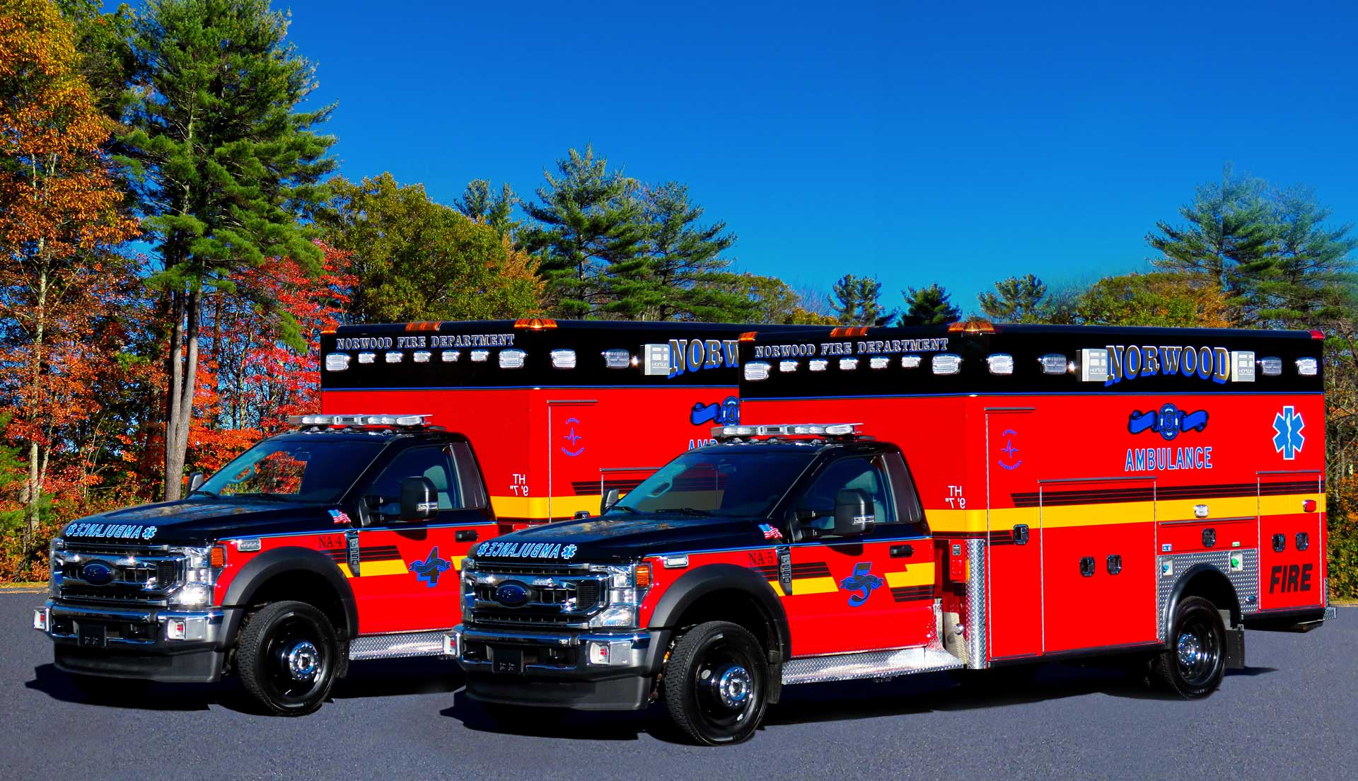 Norwood, MA – (2) Horton / F550 Type I Ambulances