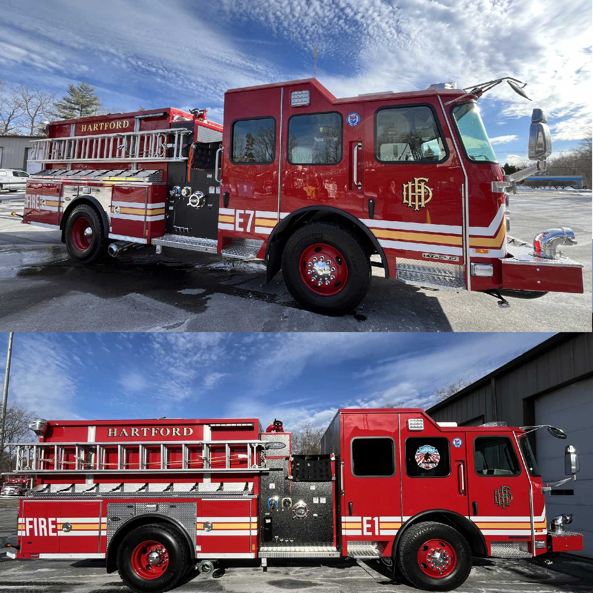 Hartford, CT – Two (2) E-One Custom Pumpers