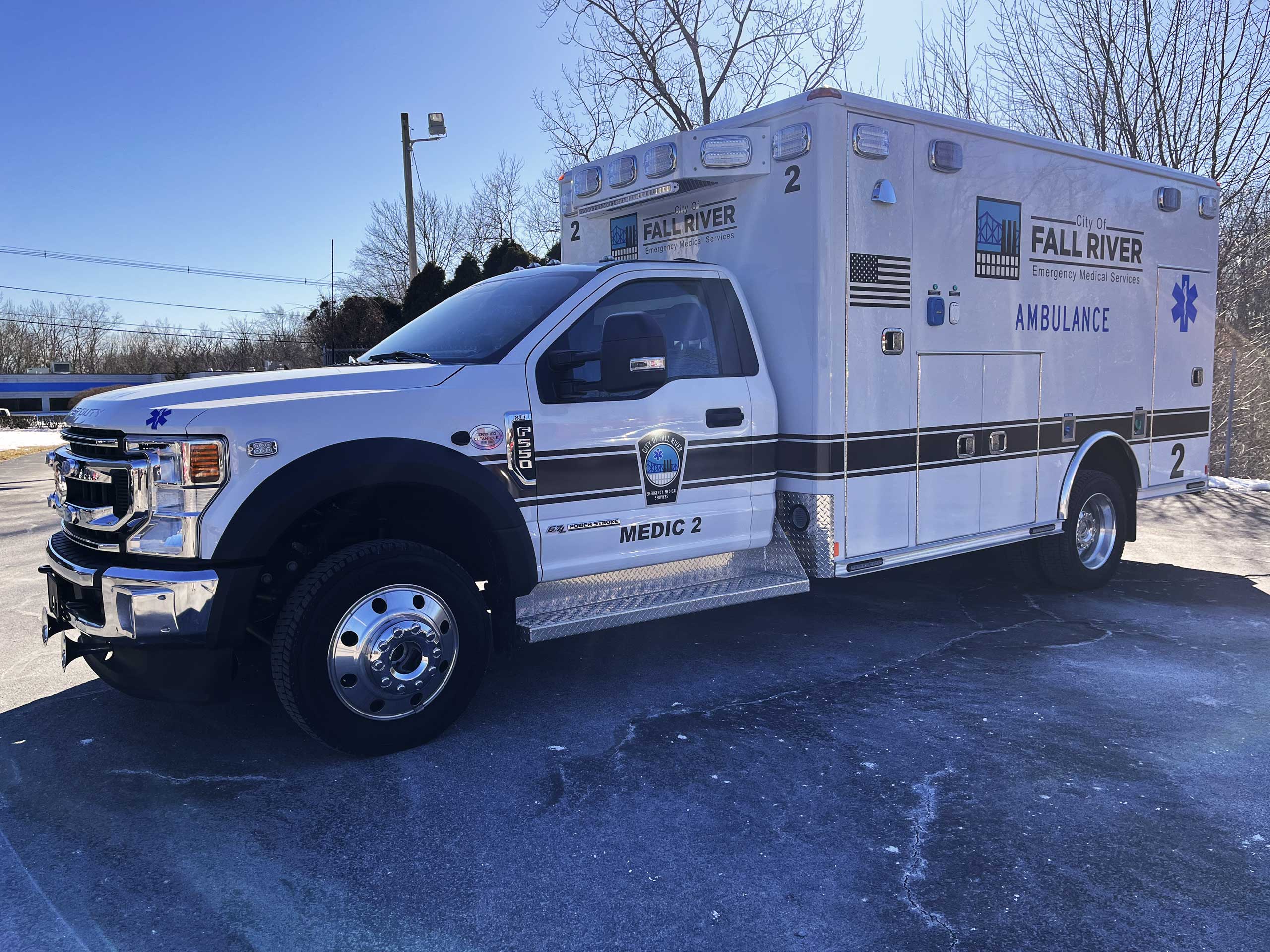 Fall River EMS – Wheeled Coach / Ford F550 Type I Ambulance