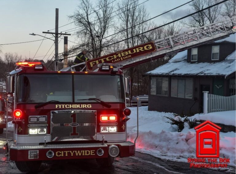 Fitchburg Firefighters’ New E-ONE 110’ Ladder In-Action